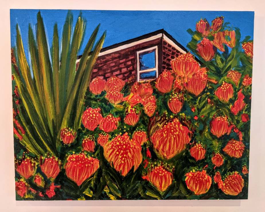 Native Flowers in Granny's Garden. Painting by Carmen Angerer